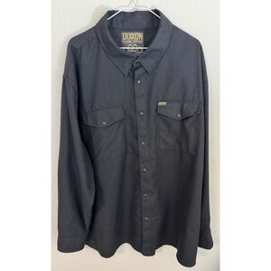 Dixxon Flannel Company The Outlaw 2020 Shirt Men's 4X Black Snap Buttons - Nice!